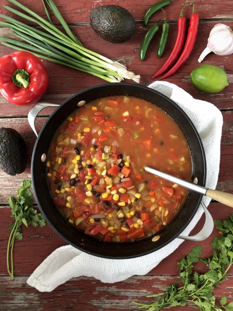 Soup in a pot