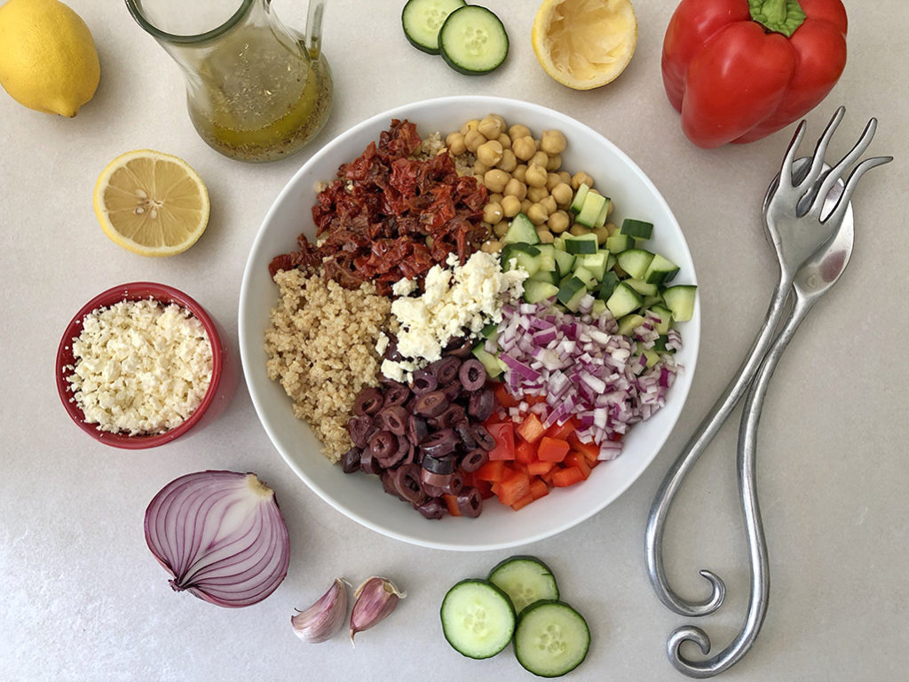 Mediterranean Quinoa Salad Ingredients 