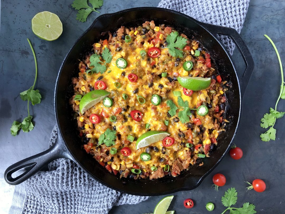 Mexican Fiesta Chicken & Rice Skillet - Recipe - The Kitchen Fairy