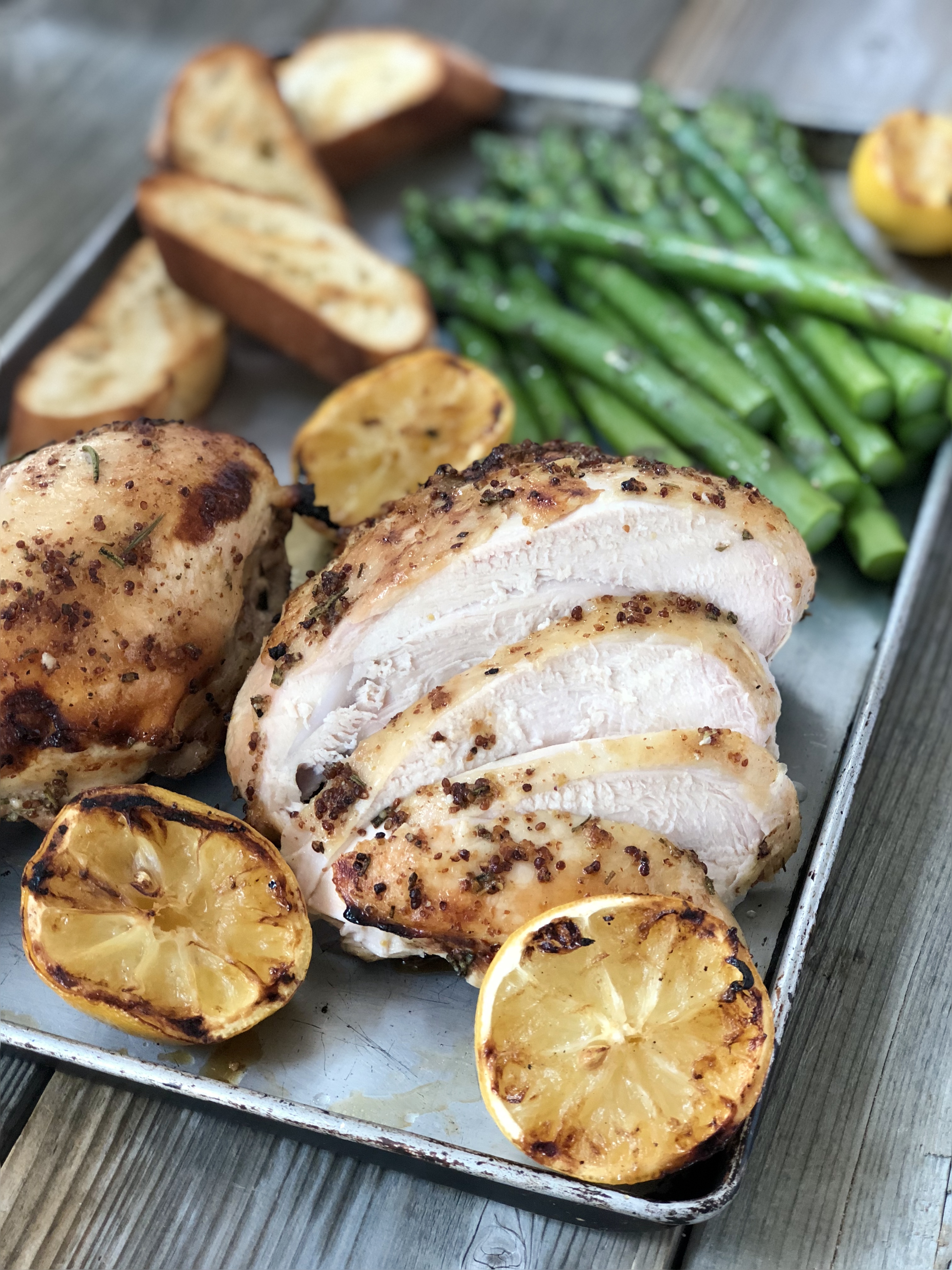 Grilled Lemon Rosemary Chicken 1 BEST Portrait Sliced | The Kitchen Fairy