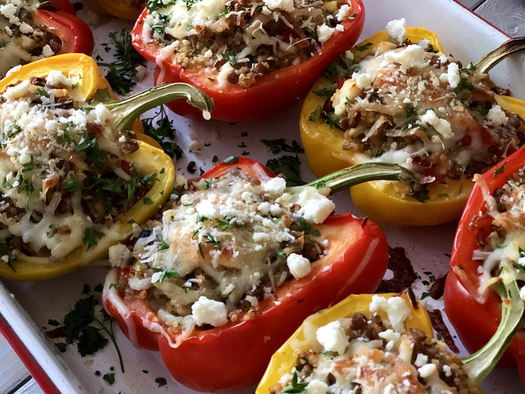 Quinoa & Lentil Stuffed Peppers 4 BEST Close Up