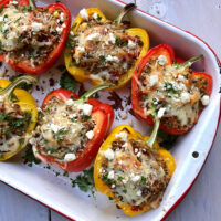 Vegetarian stuffed peppers