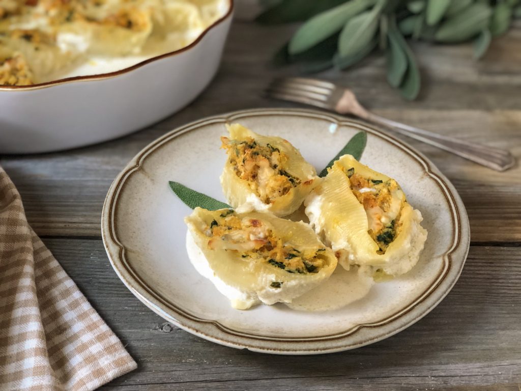 Butternut Squash & Spinach Stuffed Shells