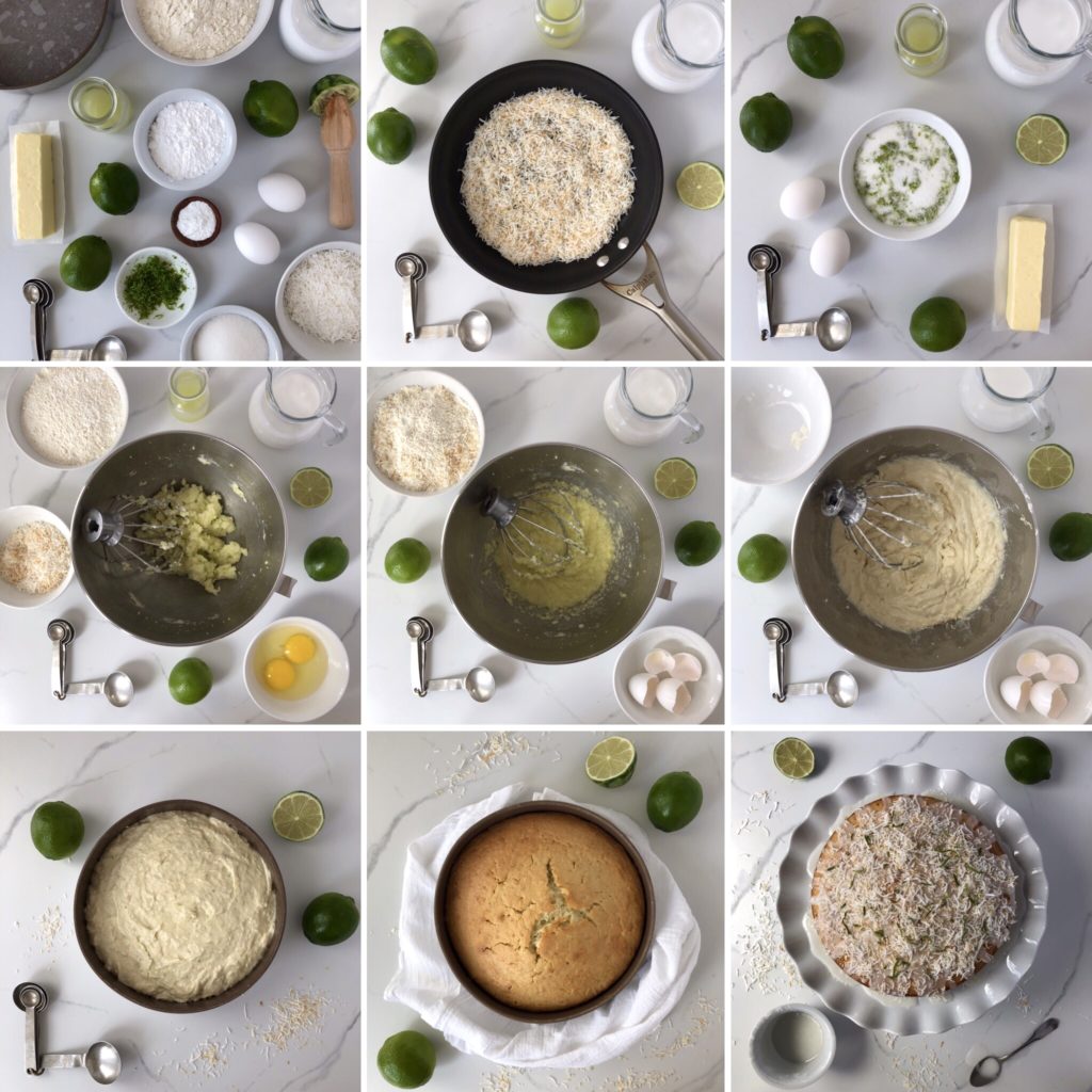 Steps to making the cake