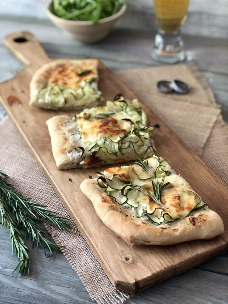 Zucchini & Ricotta Pizza