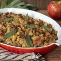 Apple Fennel & Italian Sausage Stuffing 1 BEST Horiz