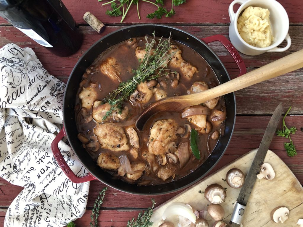 recipe for chicken in wine sauce