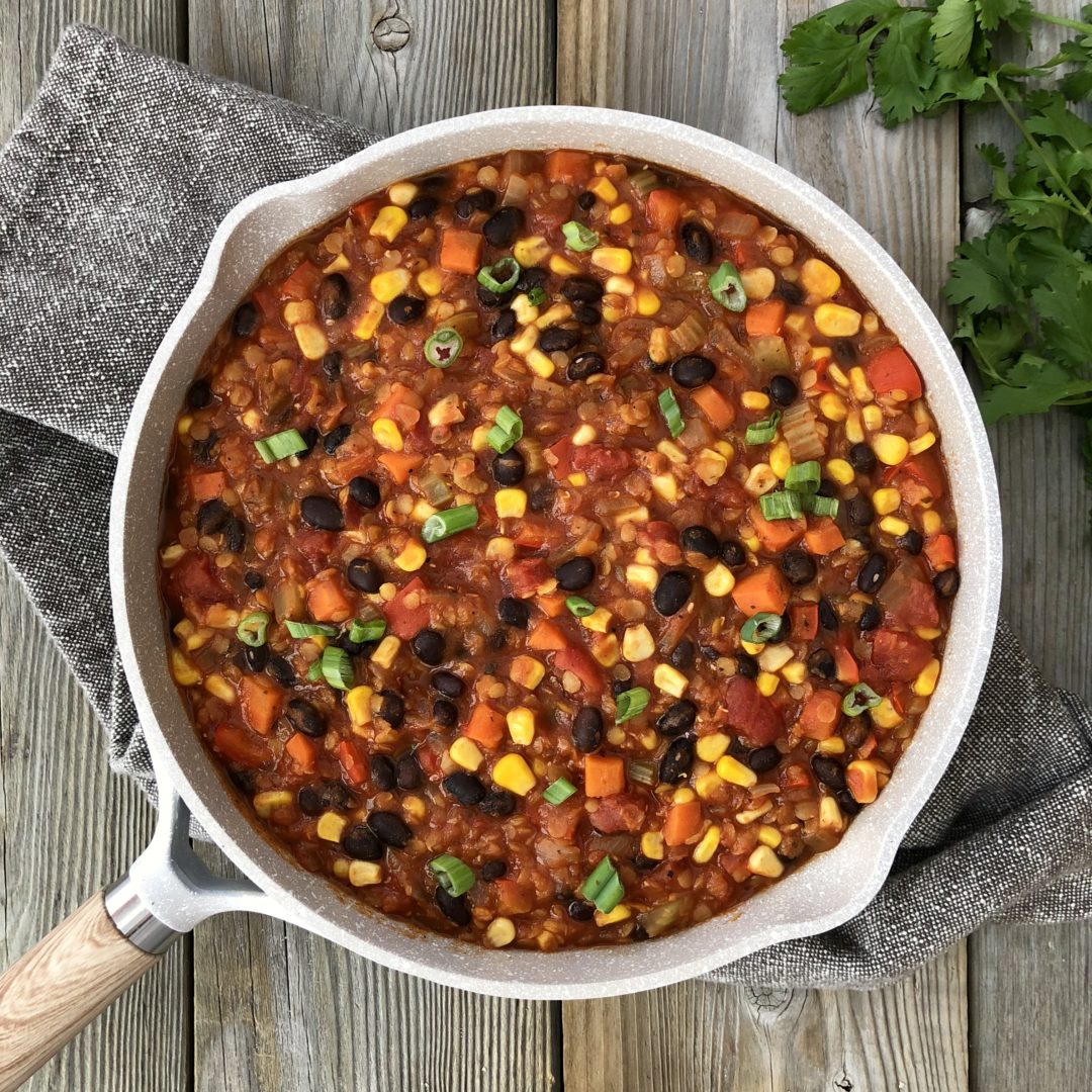 Spicy Vegetarian Chili - The Kitchen Fairy