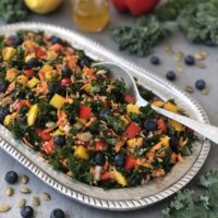 Rainbow Kale Salad