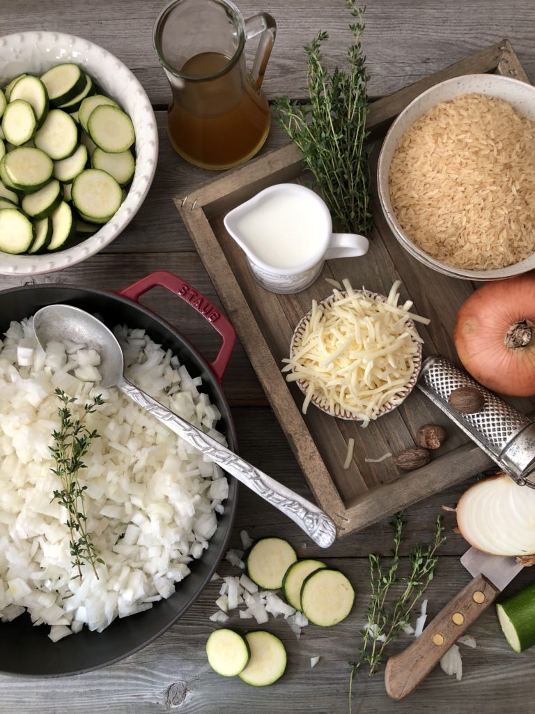 prepping the rice