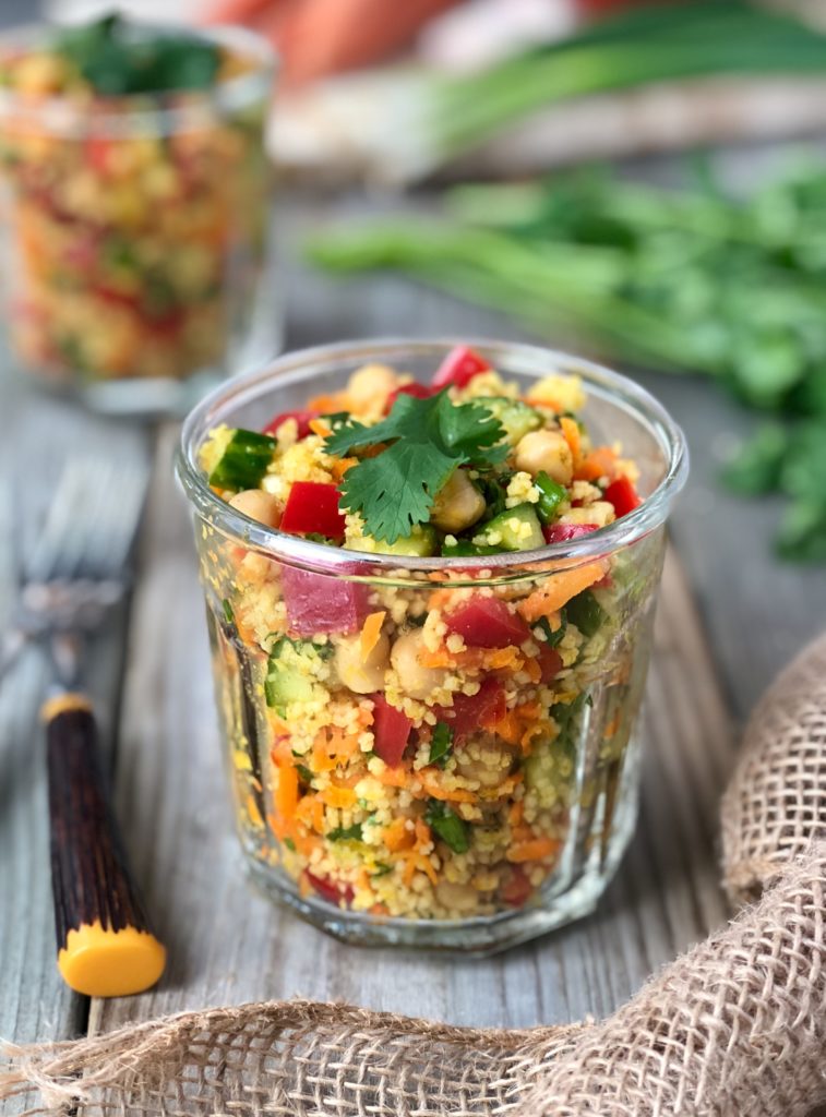 Curried Couscous Salad in jar