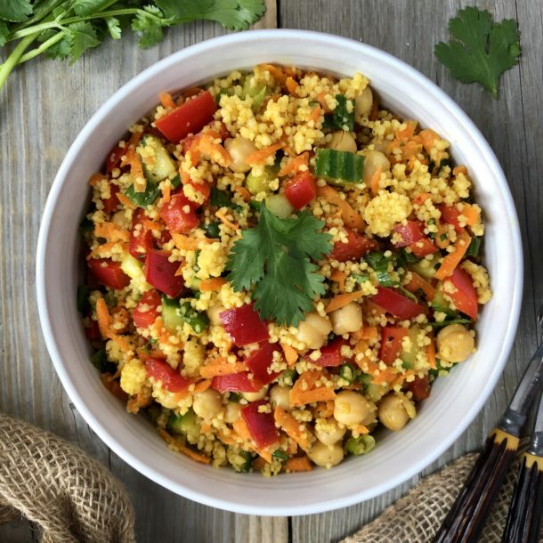 Curried Couscous Salad - The Kitchen Fairy