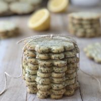 stack of Lemon Poppy Seed Cookies