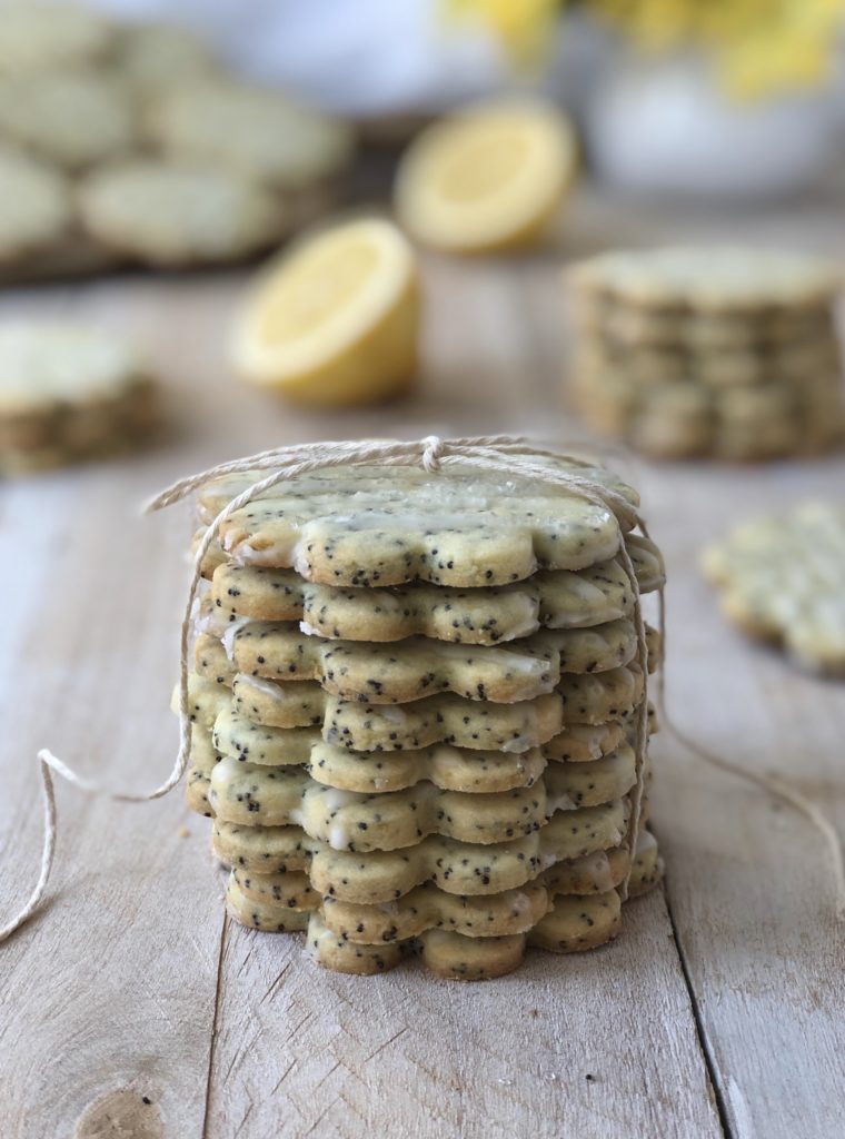 stack of Lemon Poppy Seed Cookies