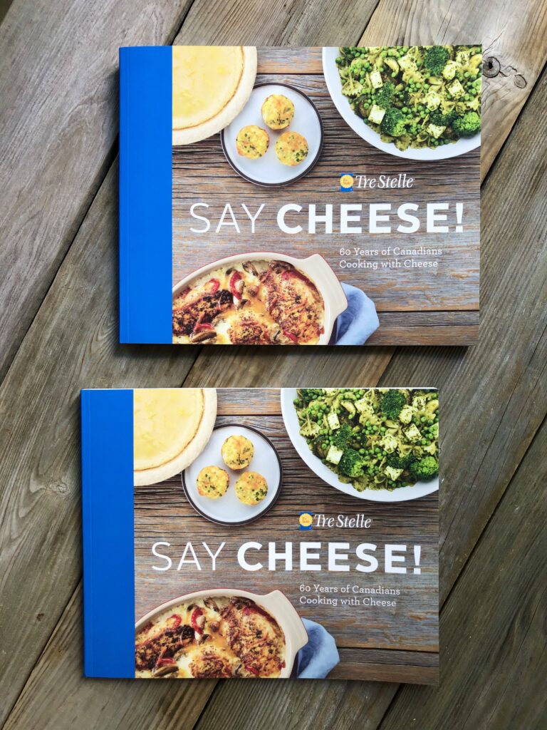Photo of two copies of TreStelle say cheese book.