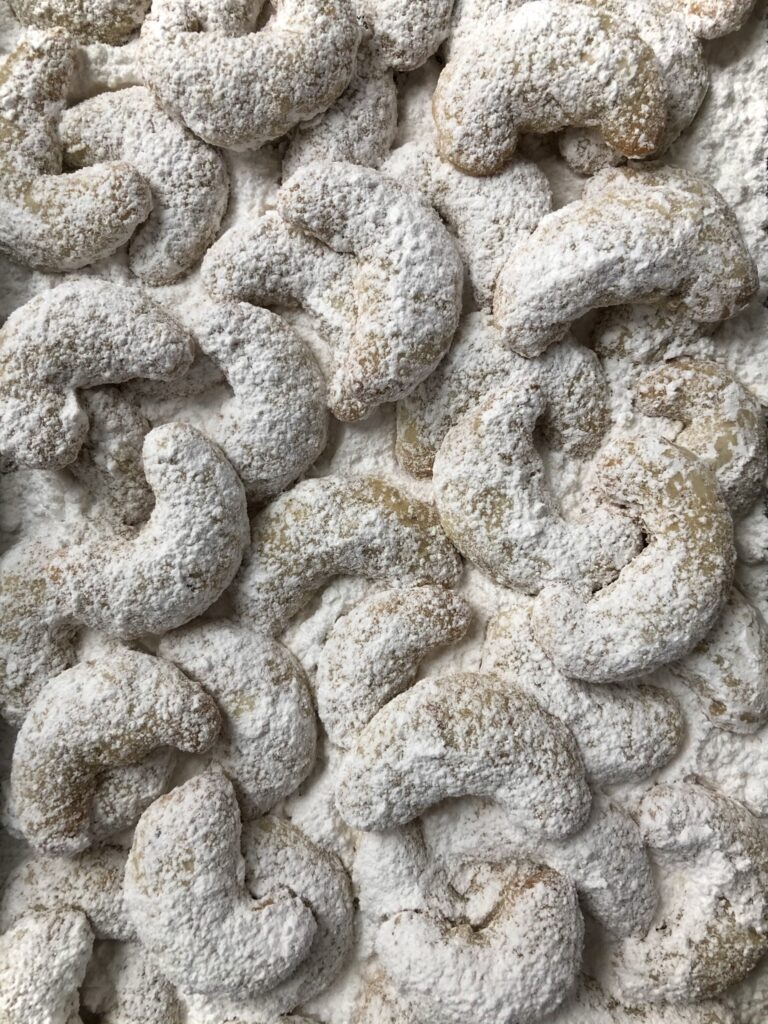 Close up of cookies on tray