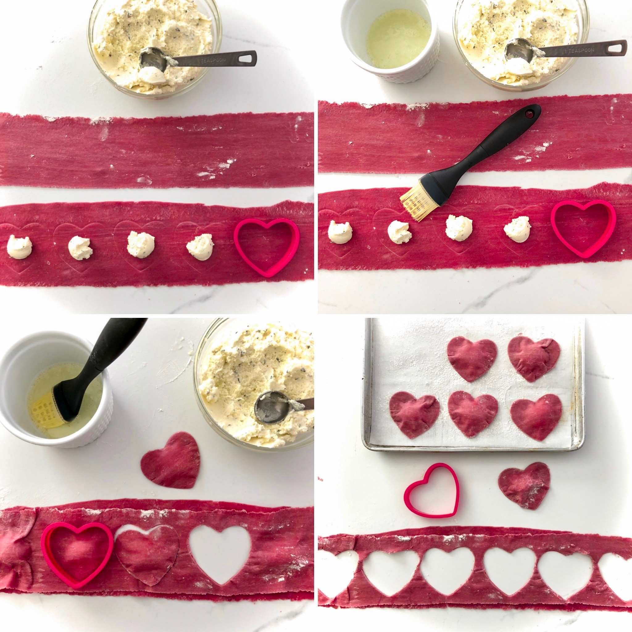 Heart-Shaped Ravioli - The Kitchen Fairy
