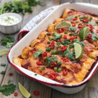 Chicken enchiladas