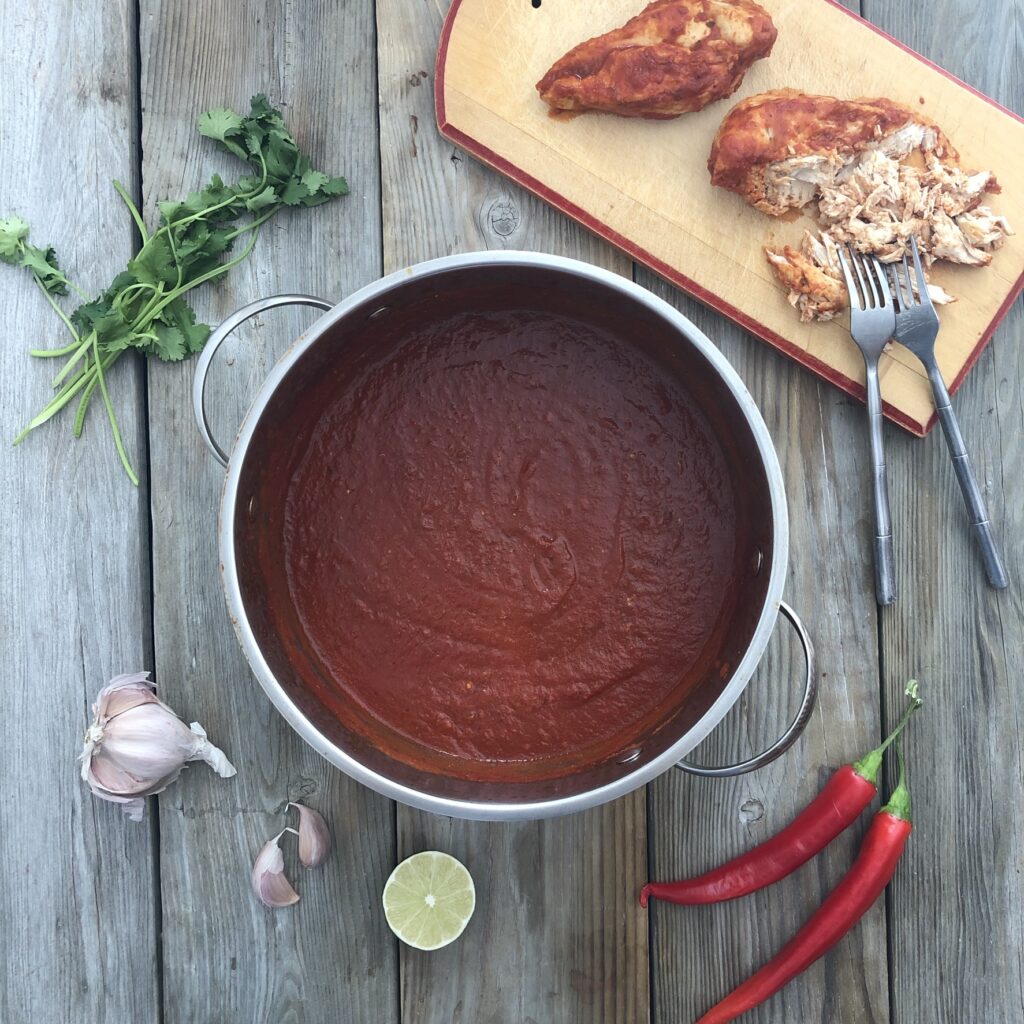 Tomato sauce in pot